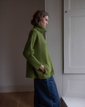 Adela Over-Sized Jumper - Moss