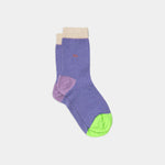 Striped Socks in Combed Cotton  - Vibrant