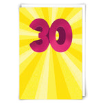 Age 30 Greetings Card