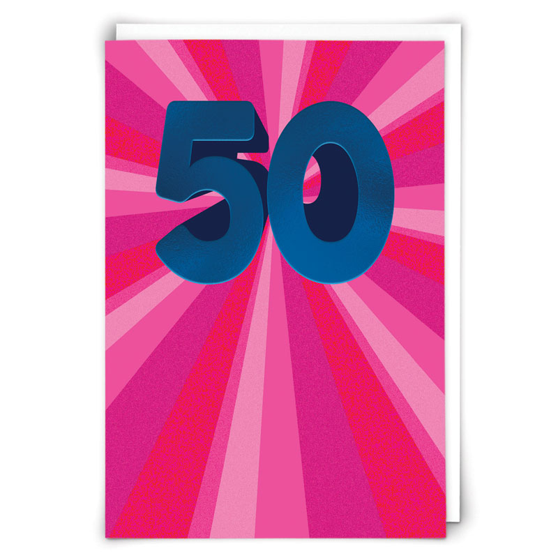 Age 50 Greetings Card