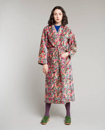 Long Velvet Bathrobe - Molly Coral
