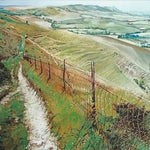 Footpath Over The Downs Greetings Card