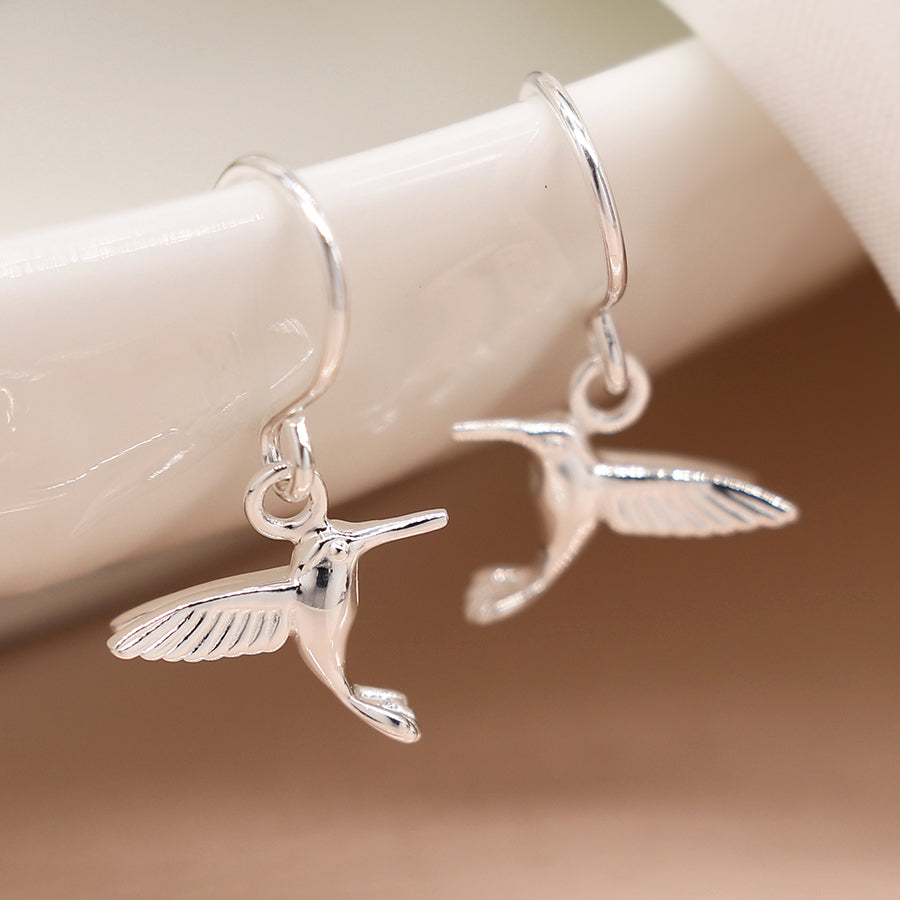 Sterling Silver Hummingbird Earrings