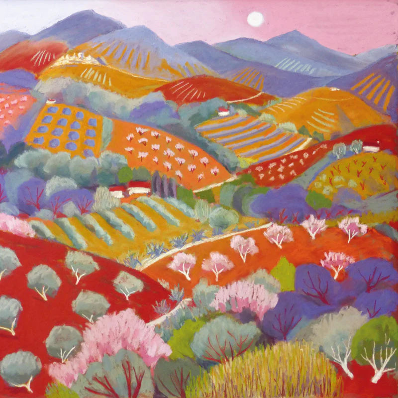 Olives and Blossoms Greetings Card