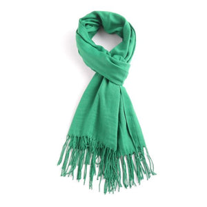 Plain Scarf With Tassels