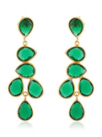 Sheena Earrings - Emerald