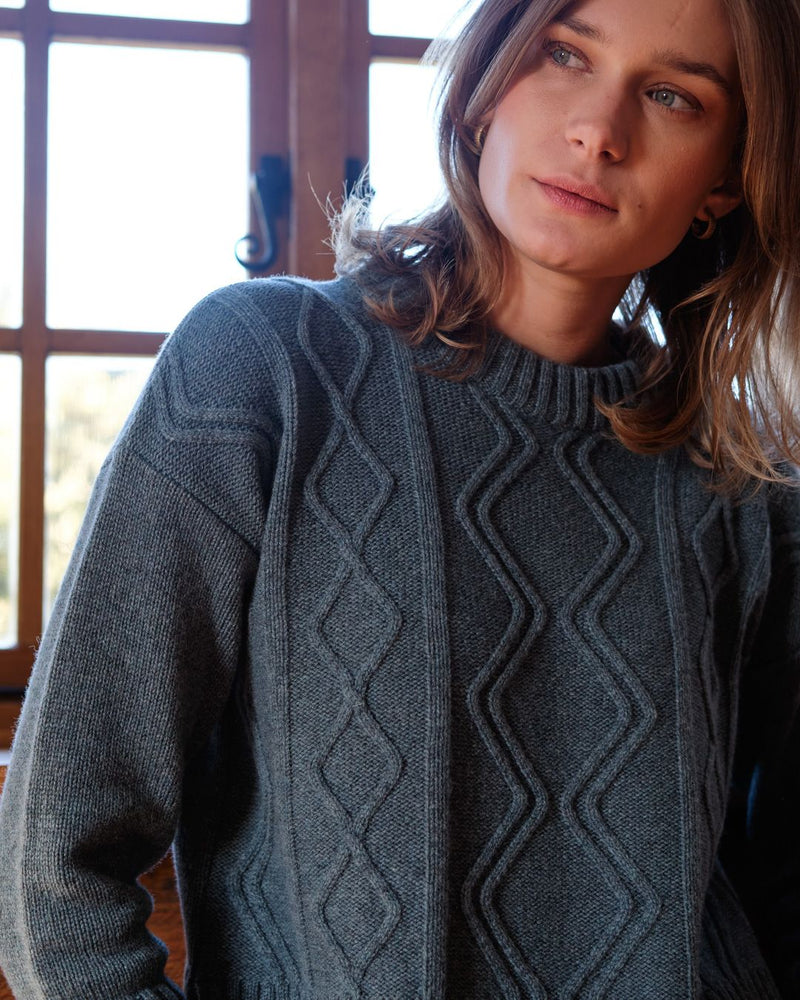 Elle Boxy Jumper - Caspian