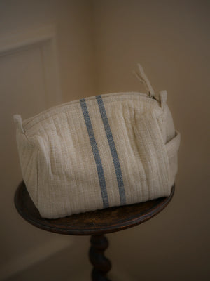 Timeless Linen Wash Bag - Blue