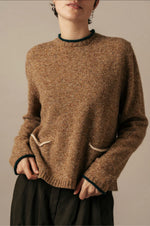 Tweed Nep Sweater - Desert