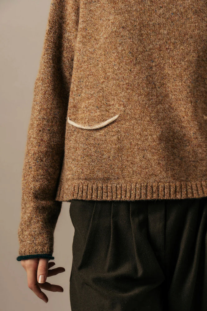 Tweed Nep Sweater - Desert