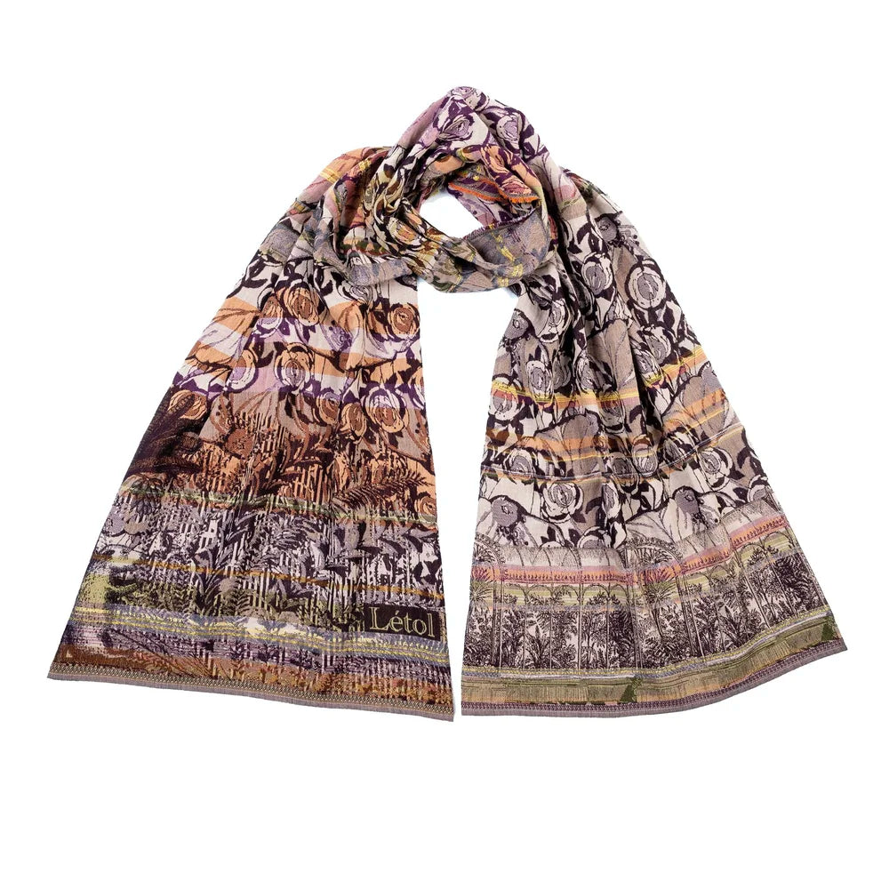 Letol Hand-Loomed Organic Cotton Scarf - Serena Figues