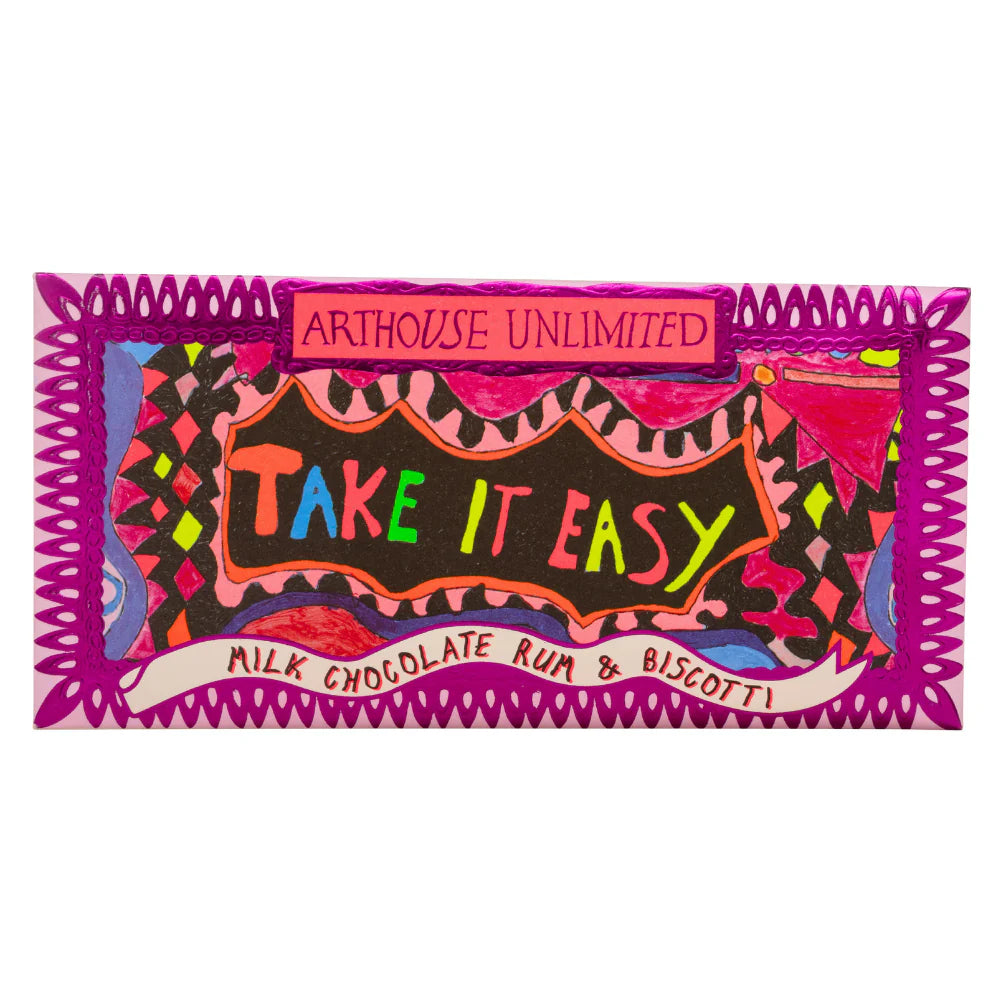 Take It Easy Milk Chocolate With Rum and Biscotti 25g