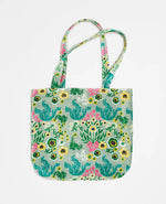Big Organic Cotton Velvet Tote Bag - Swainston Green
