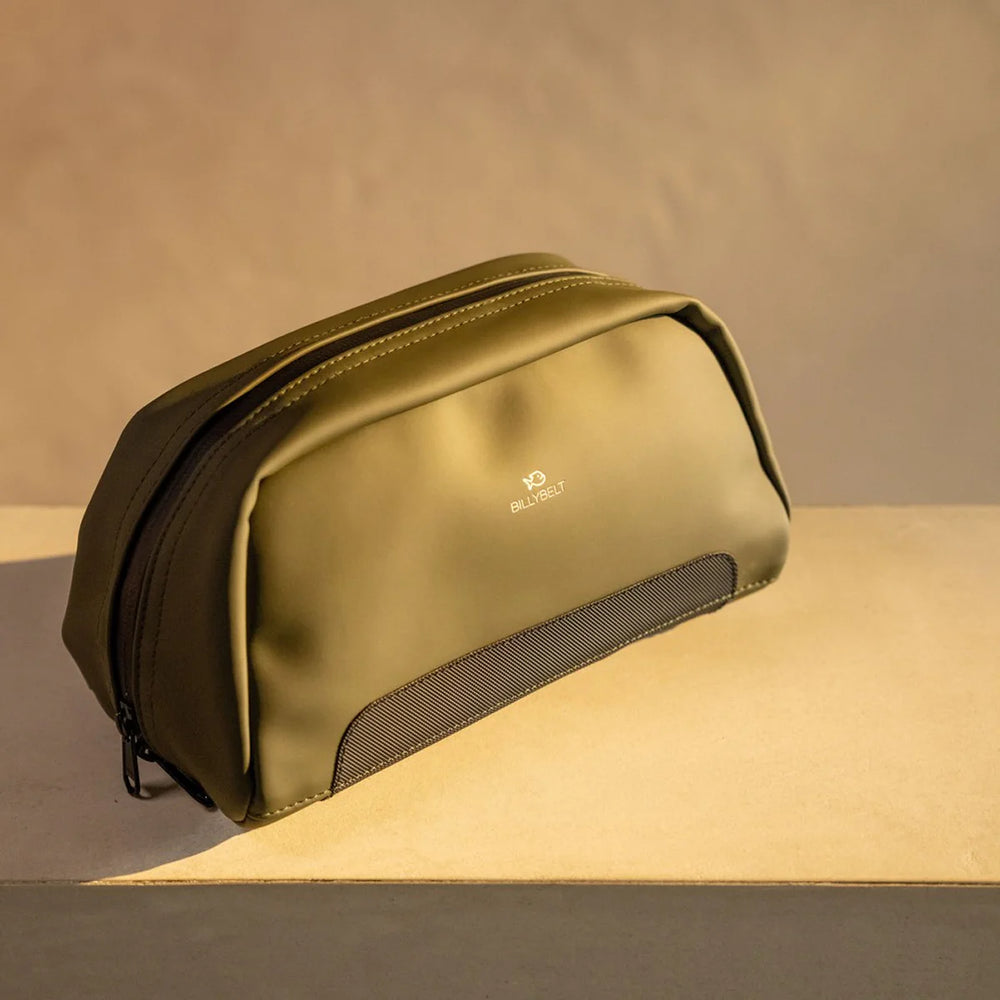 Waterproof Wash Bag 100% Recycled Poly - Khaki