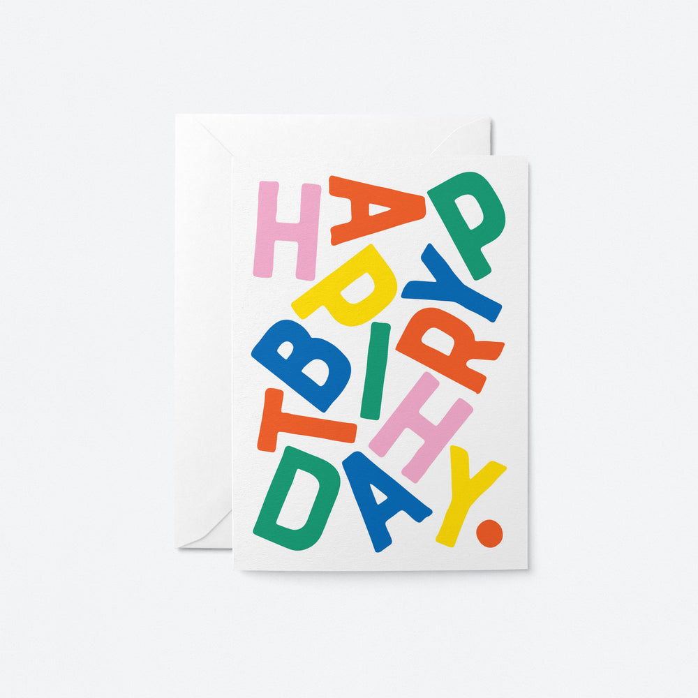 Birthday Greetings Card - Graphic