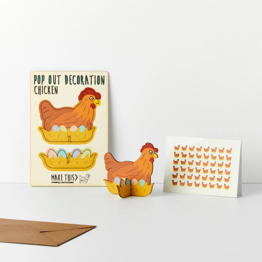 Chicken Pop-Out Card
