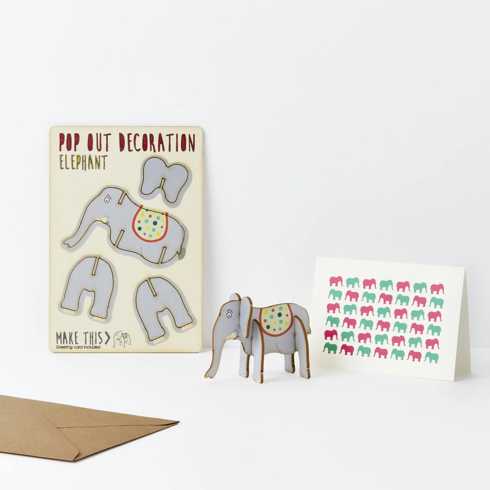 Elephant Pop-Out Card
