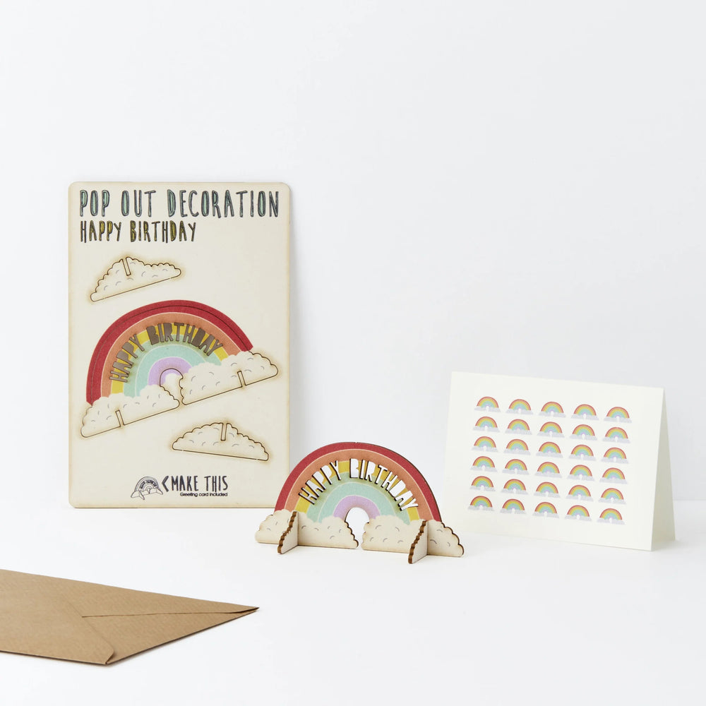 Birthday Rainbow Pop-Out Card