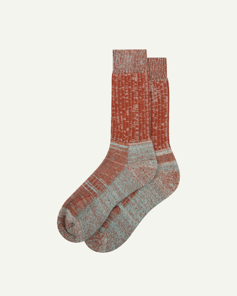 Colour Fuzz Socks - Alpine Brown - Large