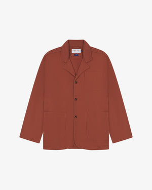 Men's Organic Drill Blazer - Chestnut