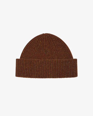 Speckled Donegal Wool Hat - Chestnut