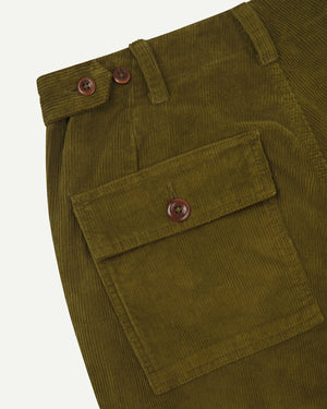 Men's Cord Workwear Pants - Woodland Green