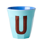 Alphabet Melamine Cup - U