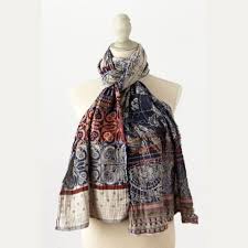 Letol Hand-Loomed Organic Cotton Scarf - Esperanza Navy