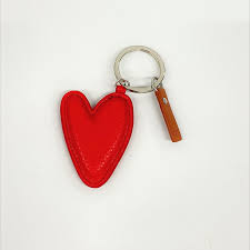 Red Pebble Keyring