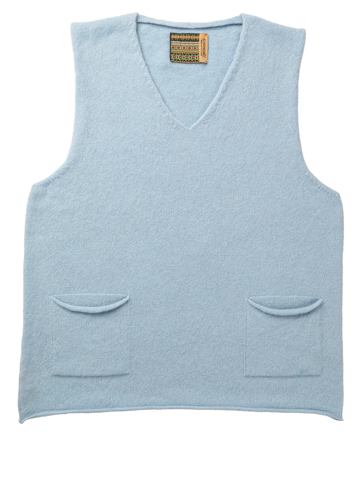 Corry V Neck Tank Top - Angelite