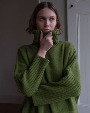 Adela Over-Sized Jumper - Moss