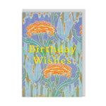 Neon Floral Flower Card
