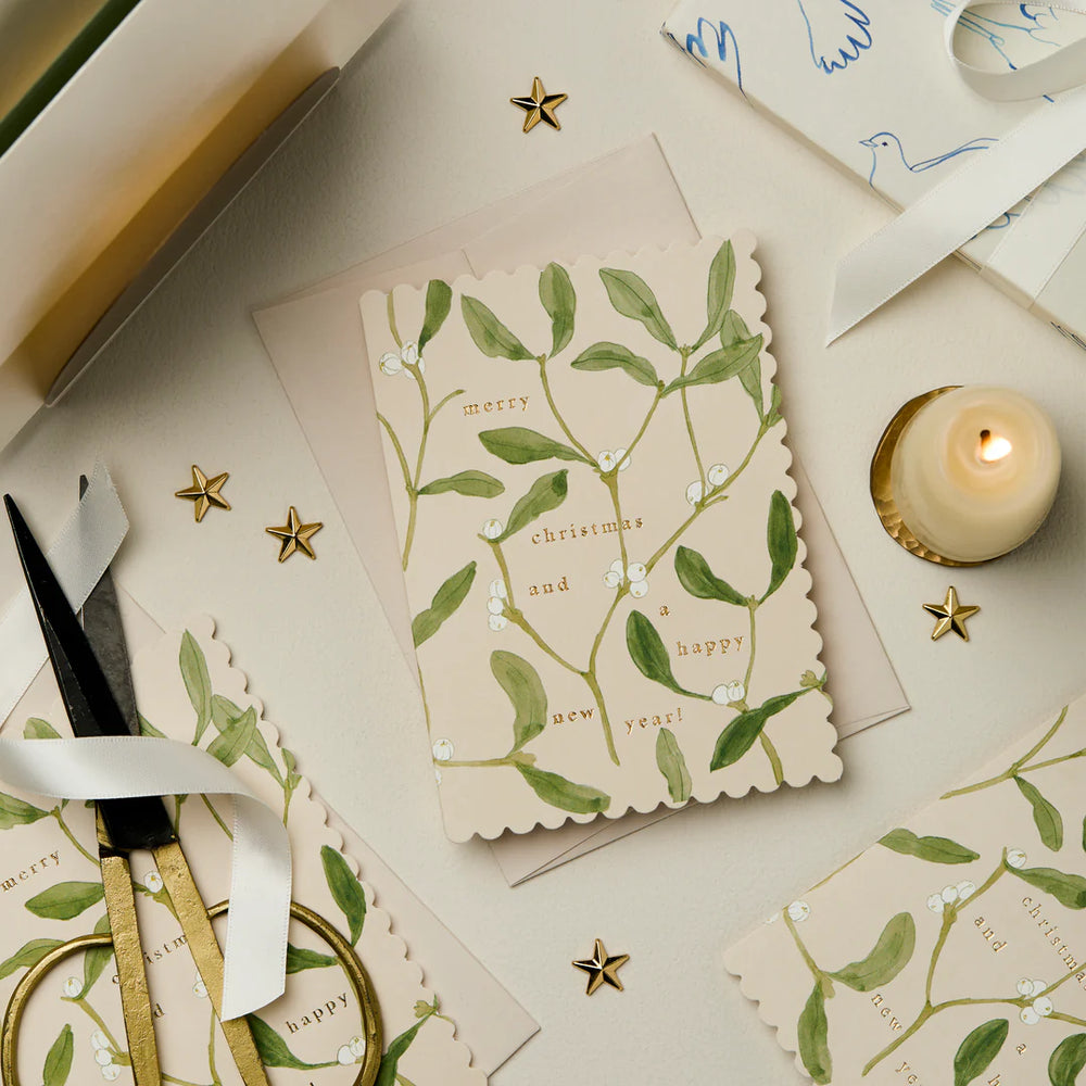 Mistletoe Merry Christmas Card