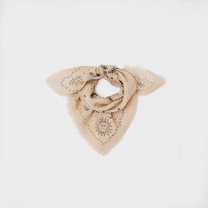 Women's 100% Wool Scarf Alice - Ecru