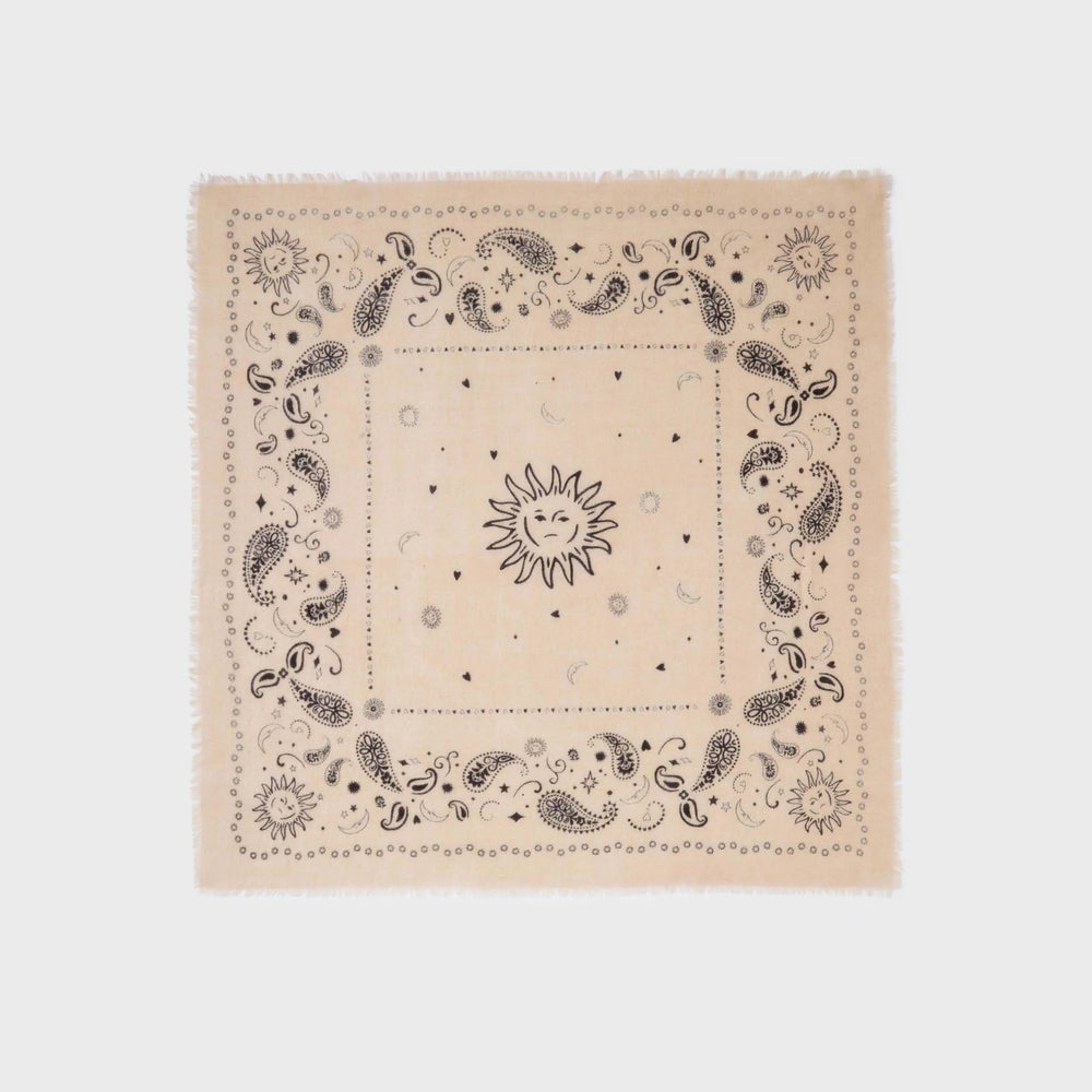 Women's 100% Wool Scarf Alice - Ecru