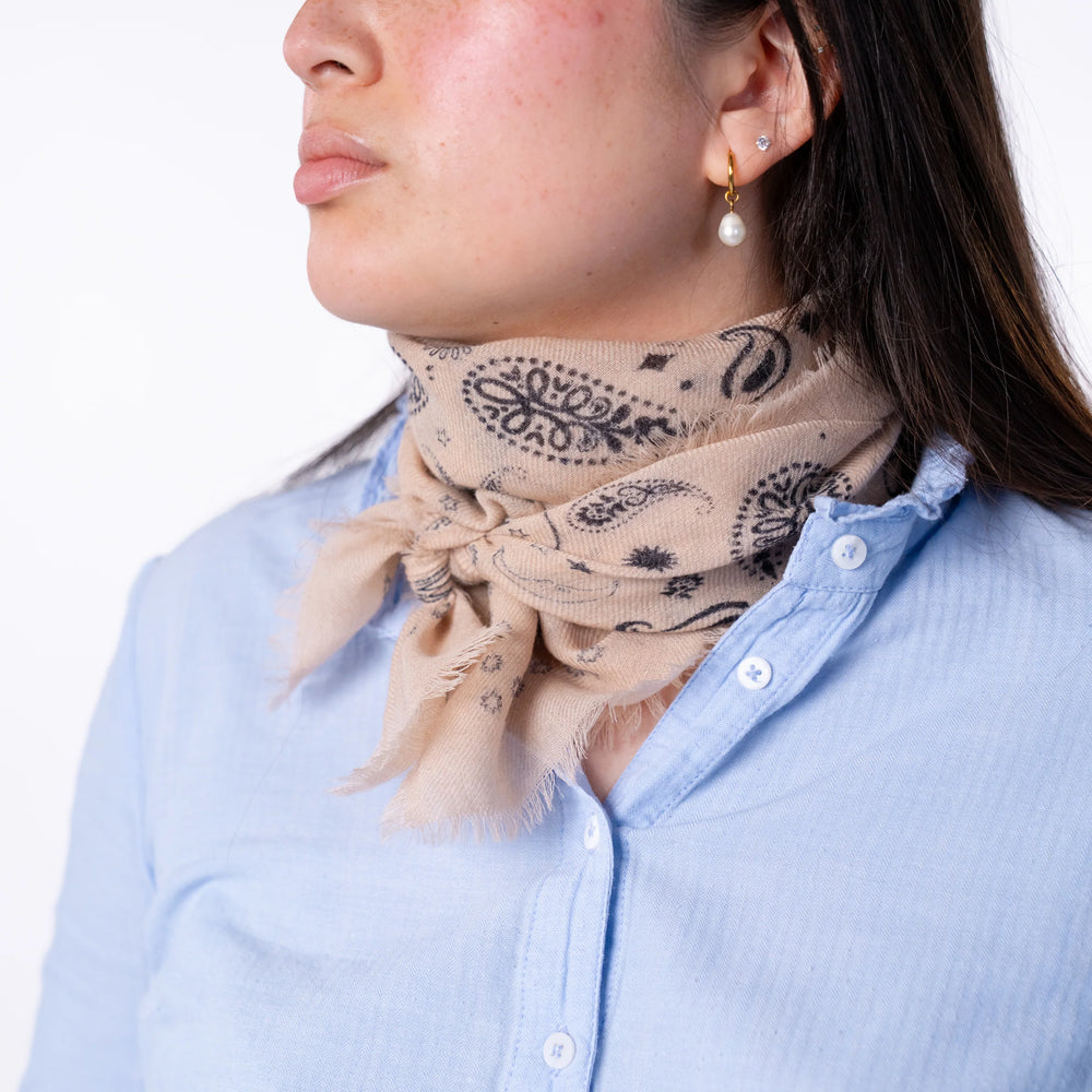 Women's 100% Wool Scarf Alice - Ecru