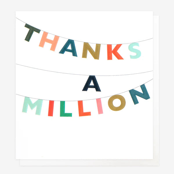 Thanks A Million Bunting Card