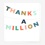 Thanks A Million Bunting Card