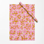 Wildflowers Gift Wrap Sheet - Pink