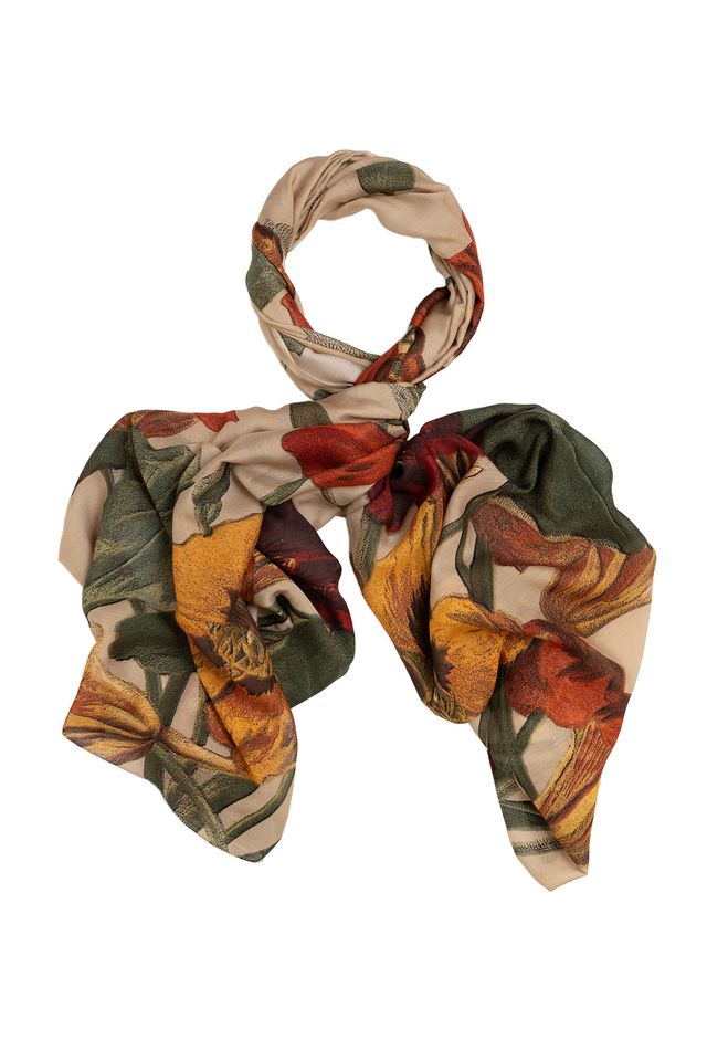 Nasturtium Scarf - Fawn