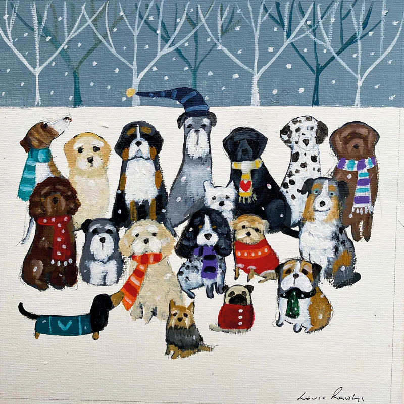 Snowy Paws Christmas Card Pack (5)