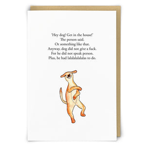 Lala Dog Card
