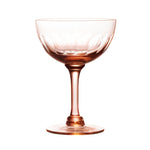 'The Vintage List' Lens Design Rose champagne glasses lense - Set of 4