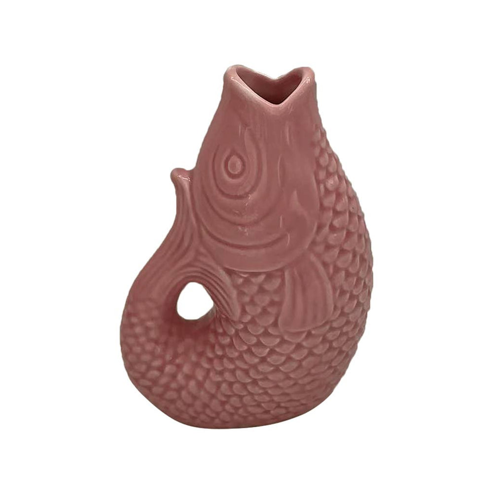 Ceramic Fish Vase - Pink