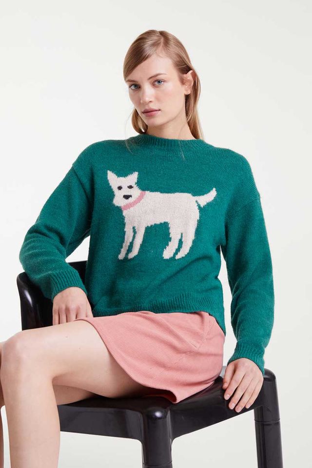 Jacquard Jumper - Dog