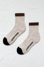 Color Block Girlfriend Socks : Black Coffee