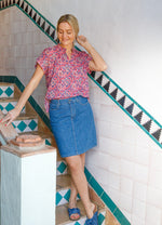 Nettie Denim Cotton Skirt