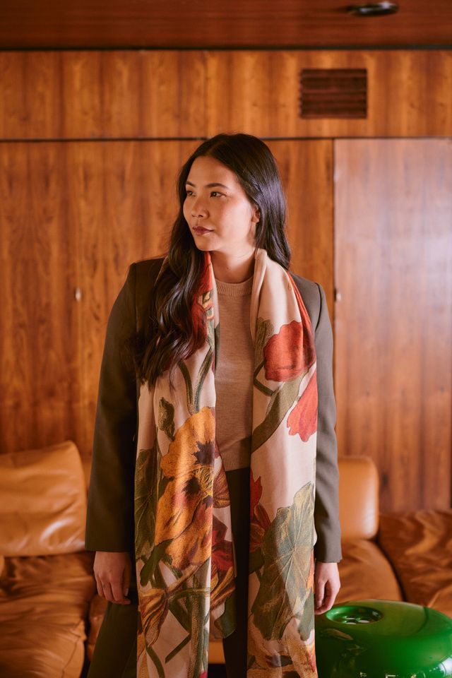 Nasturtium Scarf - Fawn