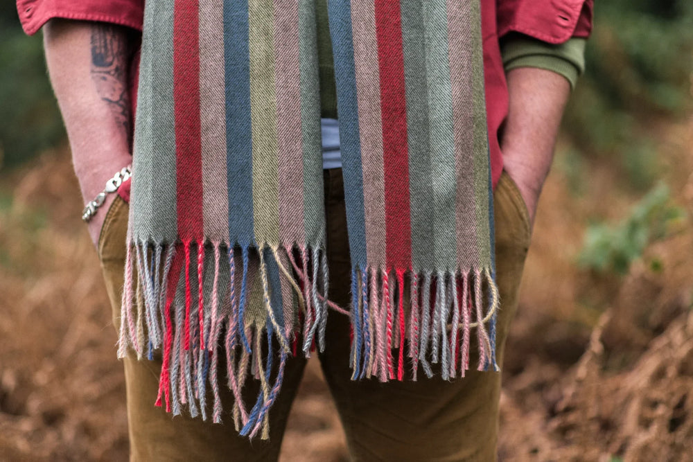 Men's Striped Scarf