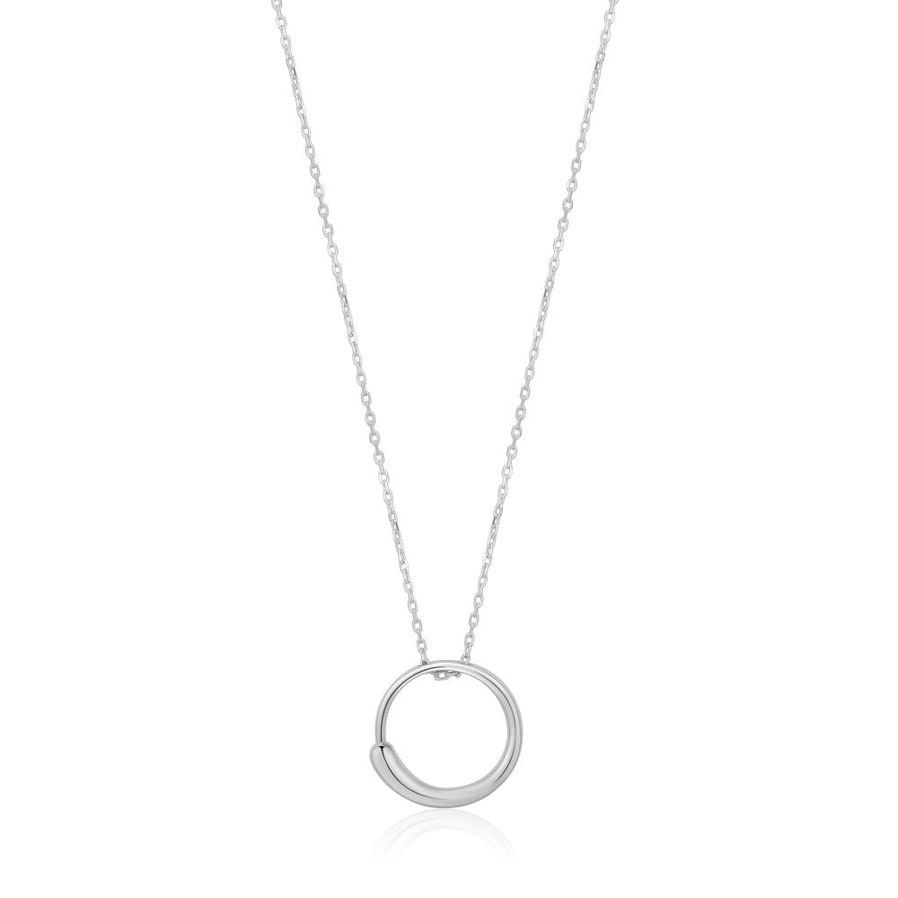 Silver Luxe Circle Necklace